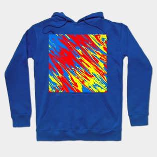 Spray Paint Red Yellow Blue Hoodie